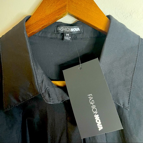 NWT - Fashion Nova, Happy Hour Corset Dress, Black Size Medium - Picture 3 of 5